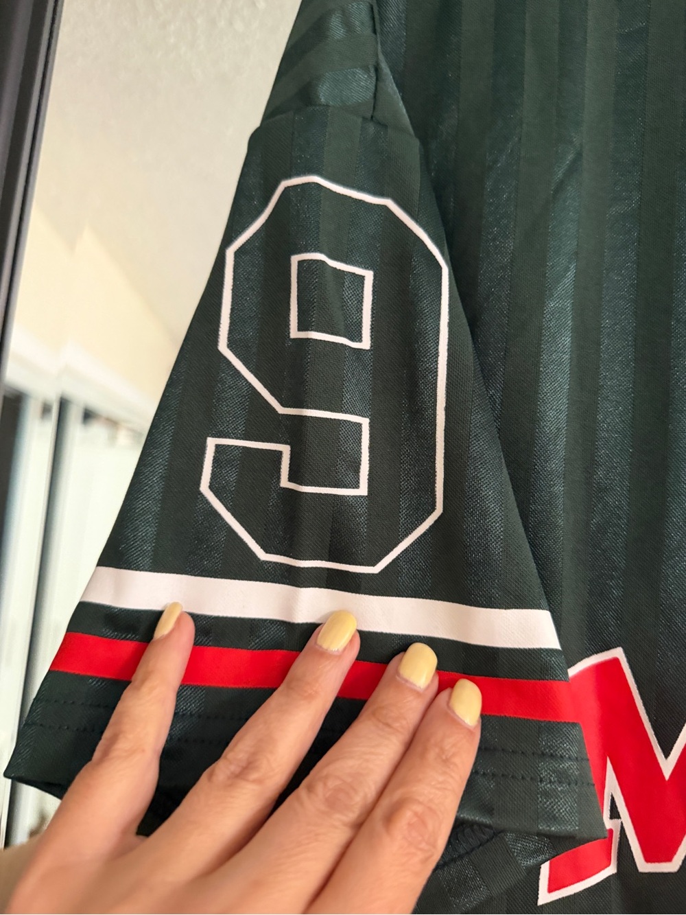 Missguided Dark Green Mexico Graphic Soccer Tee with Red Accent - Picture 10 of 11